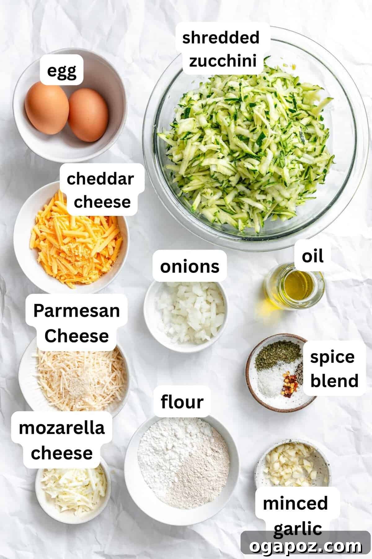 Crispy Zucchini Fritters Made Easy 5 Easy Zucchini Fritters recipe ingredients