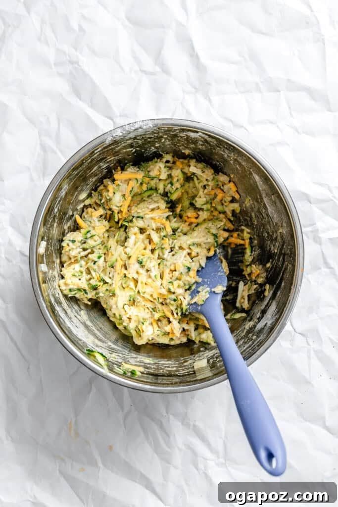 Crispy Zucchini Fritters Made Easy 9 Easy Zucchini Fritters in a bowl