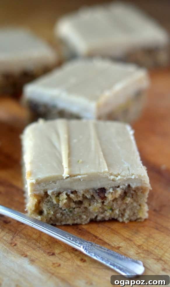 12 Irresistible Zucchini Recipes 11 Decadent caramel frosted zucchini pecan bars, richly topped