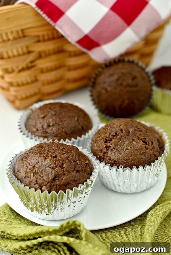 12 Irresistible Zucchini Recipes 12 Moist and rich double chocolate zucchini muffins
