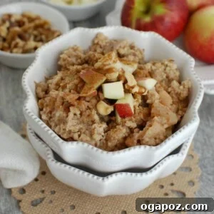 Overnight Apple Pie Steel Cut Oatmeal 7 Slow Cooker Apple Pie Oatmeal