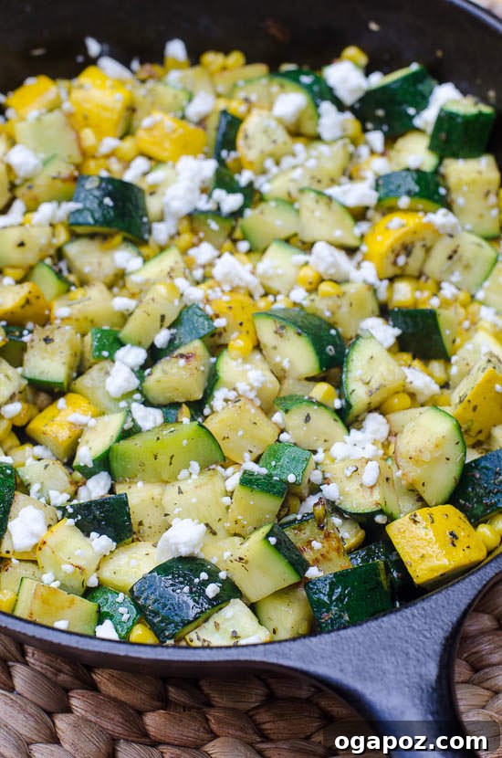 15 Flavorful Side Dishes, Made Easy 9 Zucchini and Sweet Corn with Feta