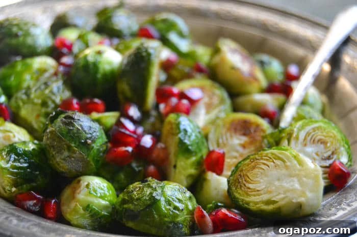 15 Flavorful Side Dishes, Made Easy 4 Roasted Brussels Sprouts with Pomegranate