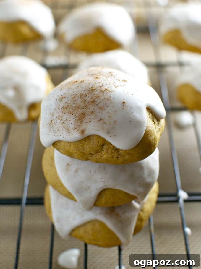 Thanksgiving's Sweetest Sixteen: Irresistible Dessert Ideas 4 Soft Pumpkin Cookies with Maple Glaze – a comforting fall treat perfect for Thanksgiving gatherings.