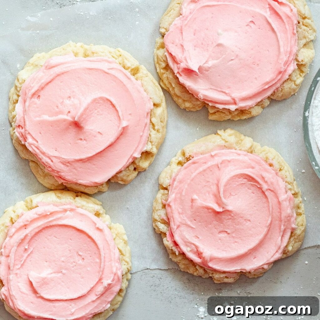 Sweetheart Sugar Cookies Effortless Valentine's Delights 7 crumbl sugar cookies on a parchment paper