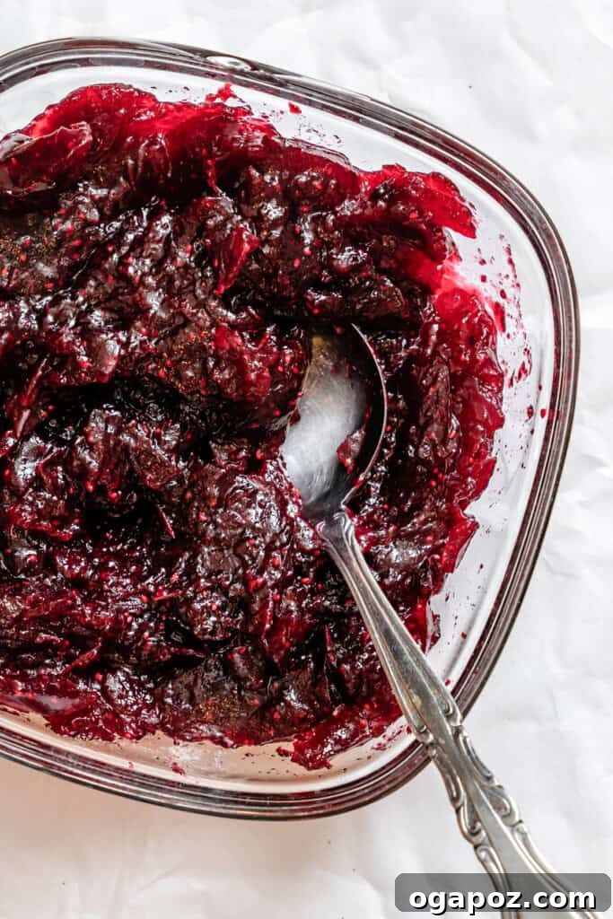 Sweet and Tart Brie Cranberry Naan 9 Homemade cranberry orange sauce in a dish