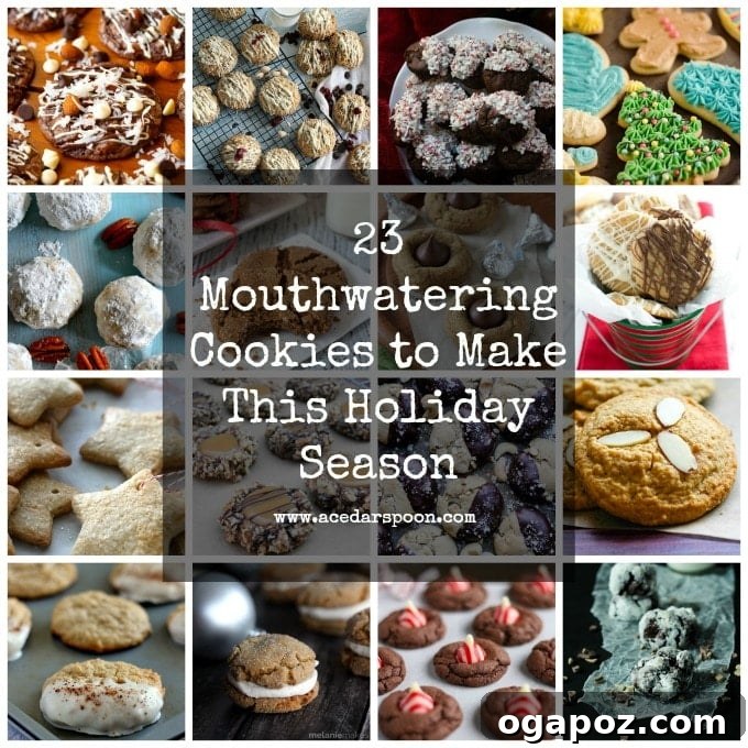 23 Essential Holiday Cookies to Bake This Season 2 A beautiful assortment of festive holiday cookies, ready to be enjoyed or gifted, including various shapes, colors, and decorations.