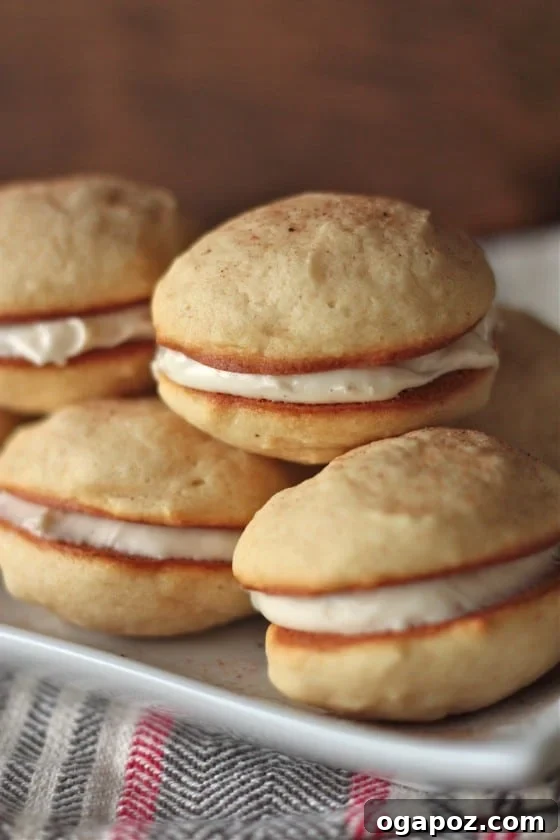 23 Essential Holiday Cookies to Bake This Season 11 Festive eggnog whoopie pies, soft and cake-like, filled with a creamy spiced eggnog frosting.