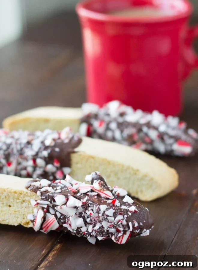 23 Essential Holiday Cookies to Bake This Season 16 Crisp peppermint biscotti, perfectly baked for dipping in coffee or hot chocolate, with a refreshing mint flavor.