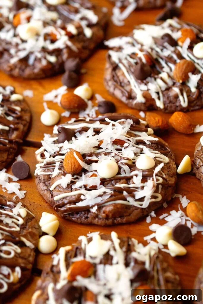 23 Essential Holiday Cookies to Bake This Season 21 Delicious almond joy cookies, replicating the famous candy bar with coconut, almonds, and chocolate.