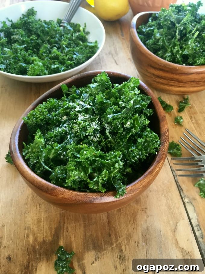 Our Readers Top Picks of 2015 9 Simple Massaged Kale Salad with Lemon Dressing - Healthy Side Dish