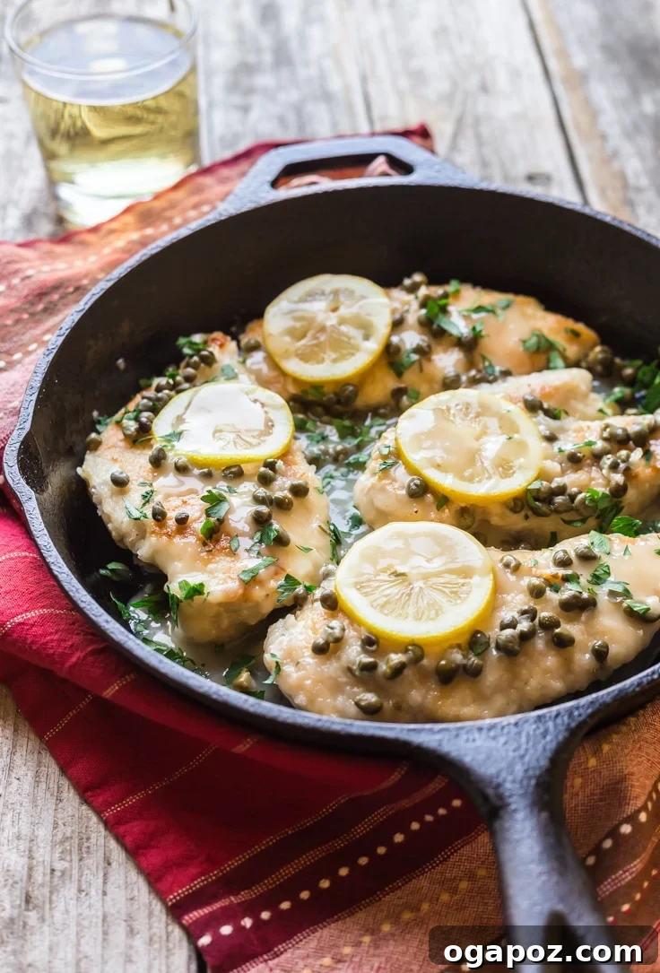 Dinner in 30: 24 Quick and Easy Meals 11 Golden brown Easy Chicken Piccata with lemon and capers