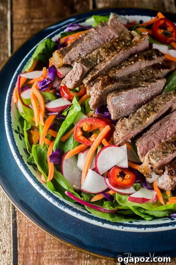 Dinner in 30: 24 Quick and Easy Meals 15 Vibrant Thai Steak Salad with fresh herbs and a zesty dressing