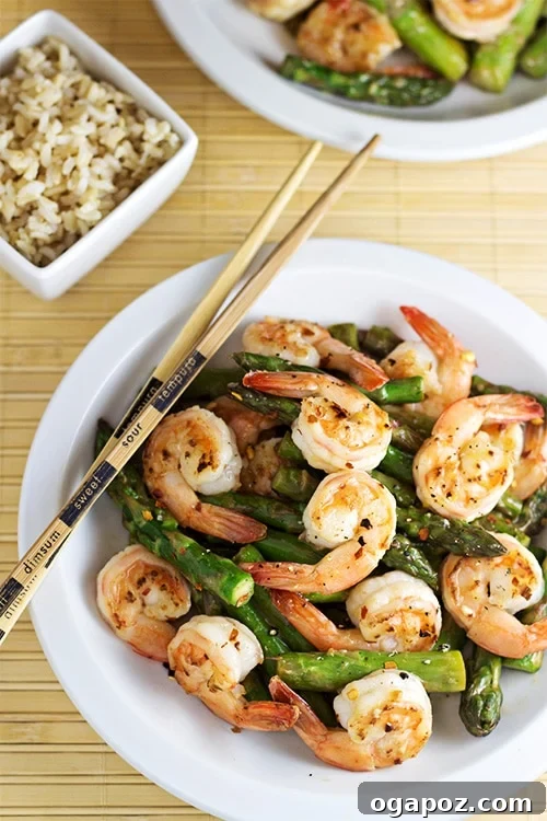 Dinner in 30: 24 Quick and Easy Meals 18 Fresh and zesty Shrimp and Asparagus Stir Fry with Lemon Sauce