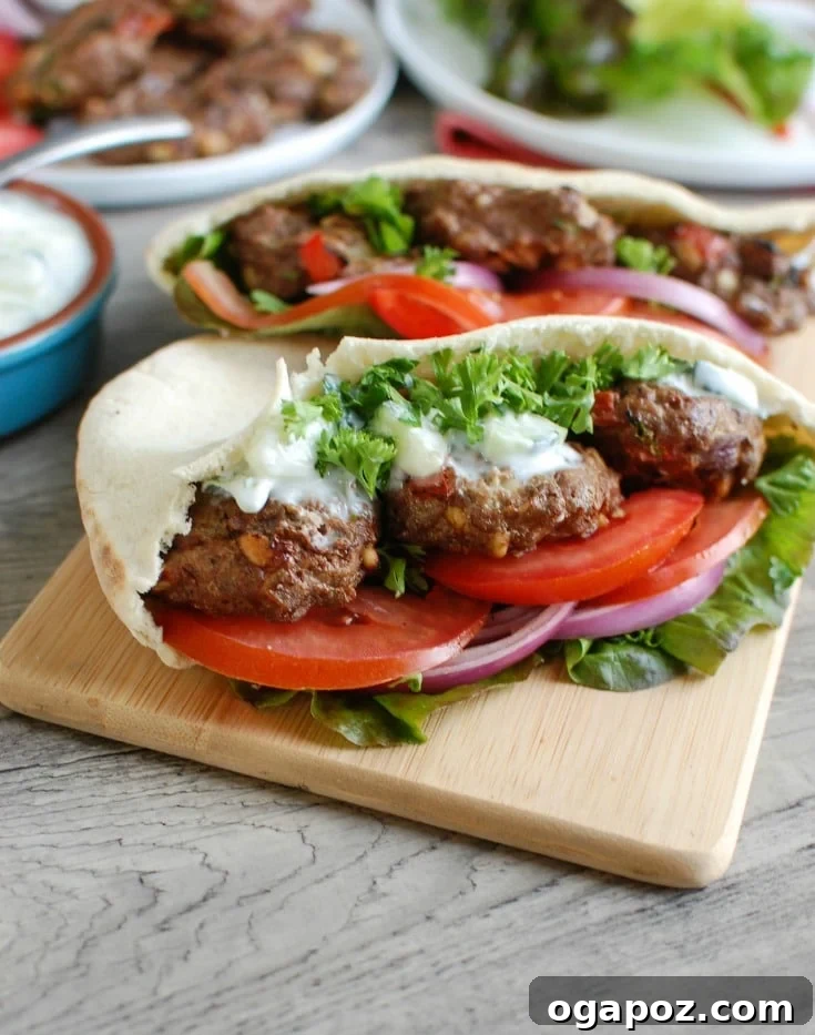 Mediterranean Burger with Refreshing Mint Yogurt Sauce 3 Easy dinner solution: Mediterranean burgers being prepared for grilling