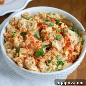 Homestyle Sweet Southern Egg Salad 6 Sweet Southern-Style Egg Salad in a square bowl, ready for serving.