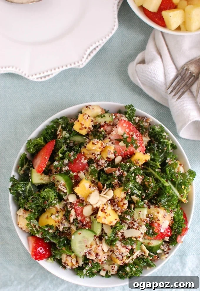 Paradise Kale Quinoa Power Bowl 2 Tropical Kale Quinoa Salad - healthy salad