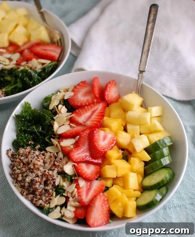 Paradise Kale Quinoa Power Bowl 3 Tropical Kale Quinoa Salad - lunch