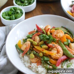 Fresh Wok-Tossed Shrimp & Edamame 7 Asian Shrimp Edamame Stir-Fry main image