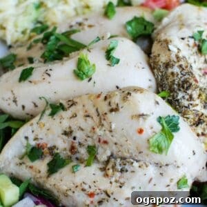Greek Chicken with Tzatziki Orzo Salad recipe image