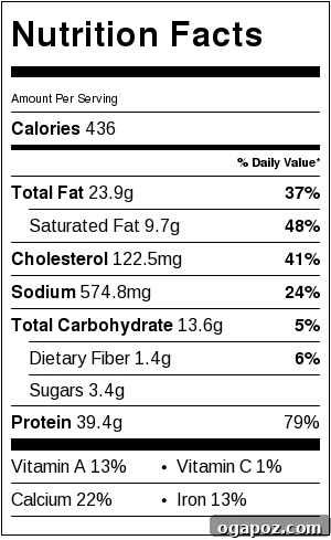 Golden Baked Chicken Parmesan 6 Baked Chicken Parmesan - nutritional information