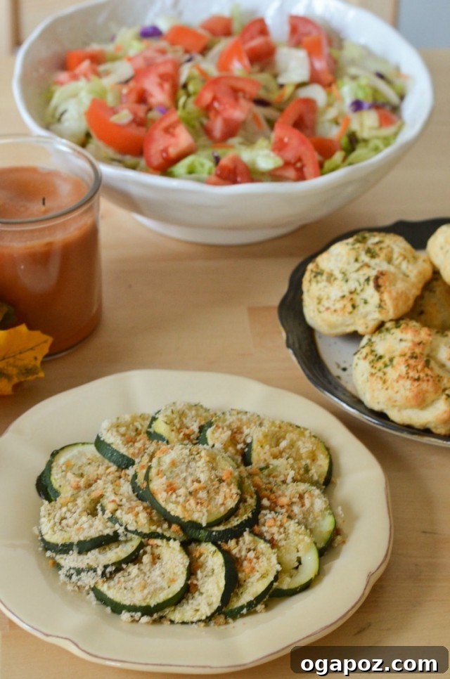 32 Delicious Wholesome Recipes Kids Will Adore 12 Panko and Parmesan Crusted Baked Zucchini, a crispy and cheesy way to enjoy zucchini.