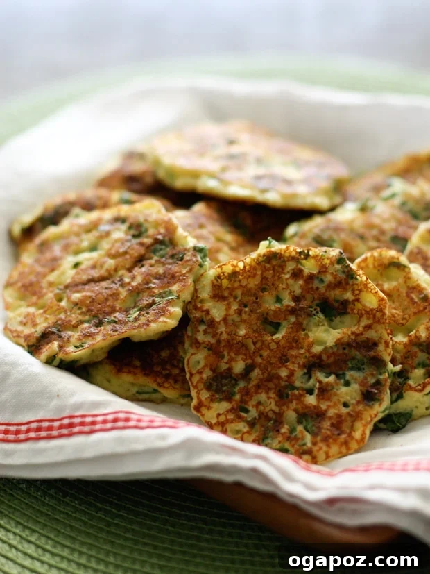 32 Delicious Wholesome Recipes Kids Will Adore 7 Ricotta and Spinach Fritters, a savory and healthy bite-sized treat for lunch or dinner.