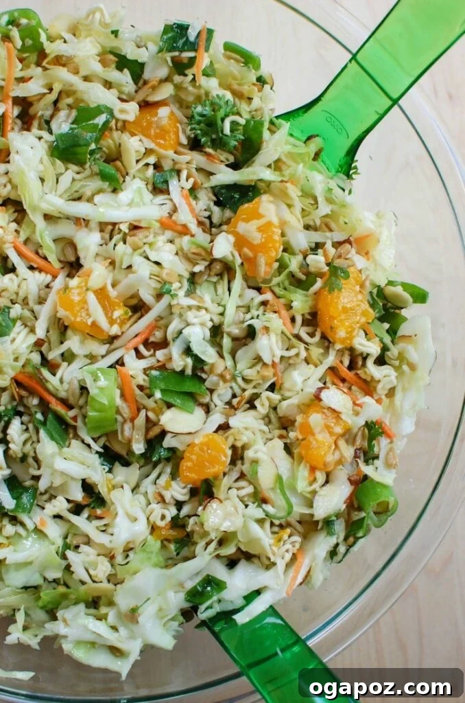 Zesty Asian Noodle Toss 2 Asian Ramen Noodle Salad is the perfect summer BBQ salad. This comes together in under 15 minutes.