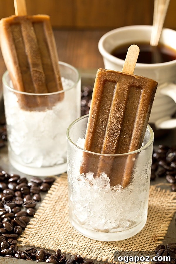 25 Ice Pop Sensations to Conquer Summer Heat 15 Decadent Caramel Latte Pops, a coffee-inspired frozen dessert for adults.
