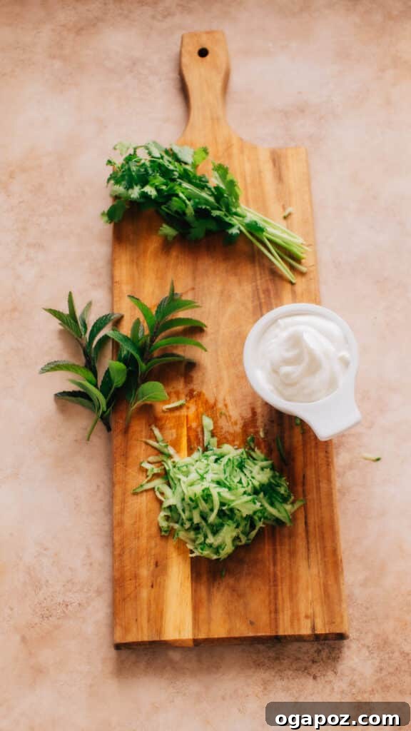 Indian Yogurt Cucumber Ingredients