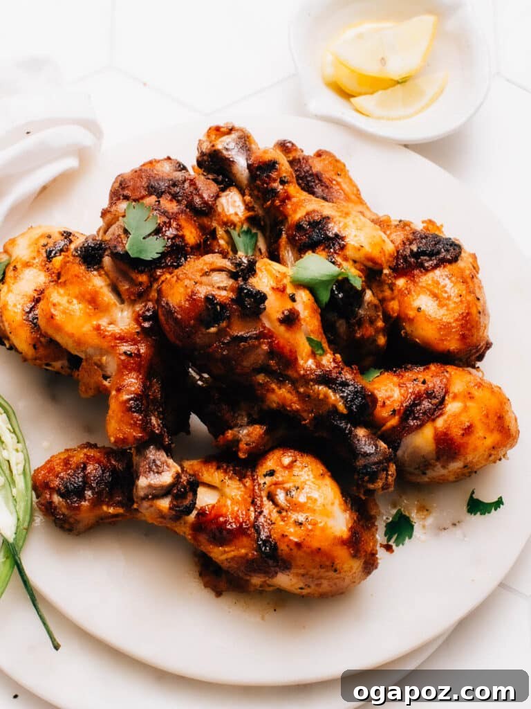 Indian Yogurt Marinated Chicken on a plate.