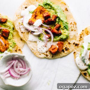 Sheet Pan Halloumi and Sweet Potato Tacos.