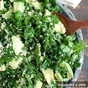 Vibrant Avocado Kale Quinoa Bowl 5 Avocado Kale Quinoa Salad