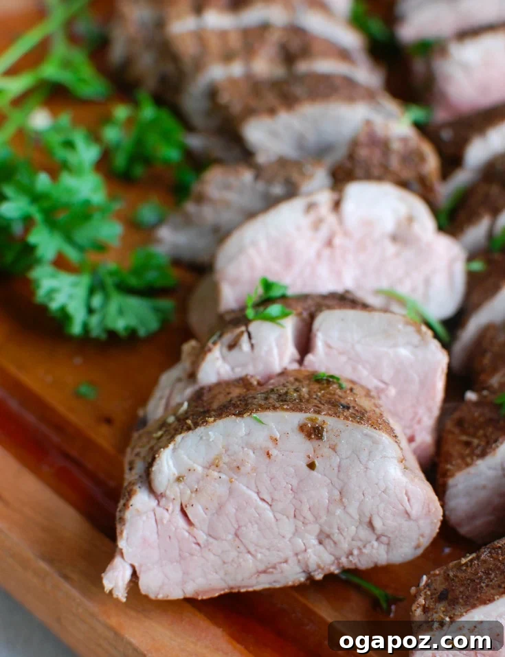 Sun-Kissed Mediterranean Pork Tenderloin 4 Mediterranean Baked Pork Tenderloin baking in the oven.