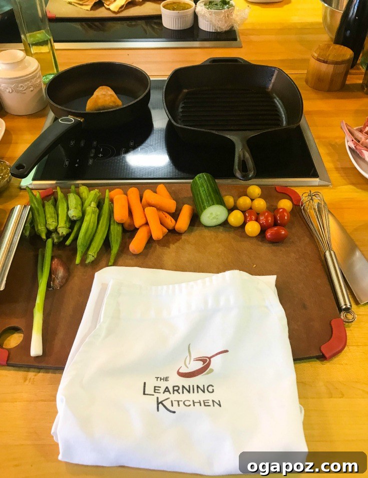 Butler County Weekend Escape 4 Inside The Learning Kitchen, with cooking stations set up for a class, demonstrating an interactive culinary experience.