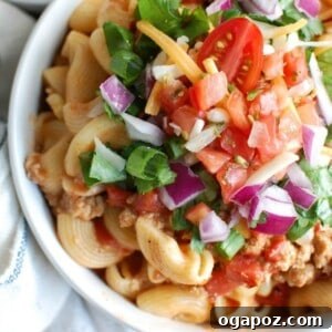 Instant Pot Turkey Taco Pasta