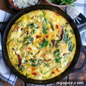 Sun-Kissed Tomato and Tangy Goat Cheese Frittata 6 Sun-Dried Tomato Goat Cheese Frittata 1200 x 1200