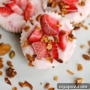 A vibrant image of Frozen Yogurt Granola Bites with fresh berries.