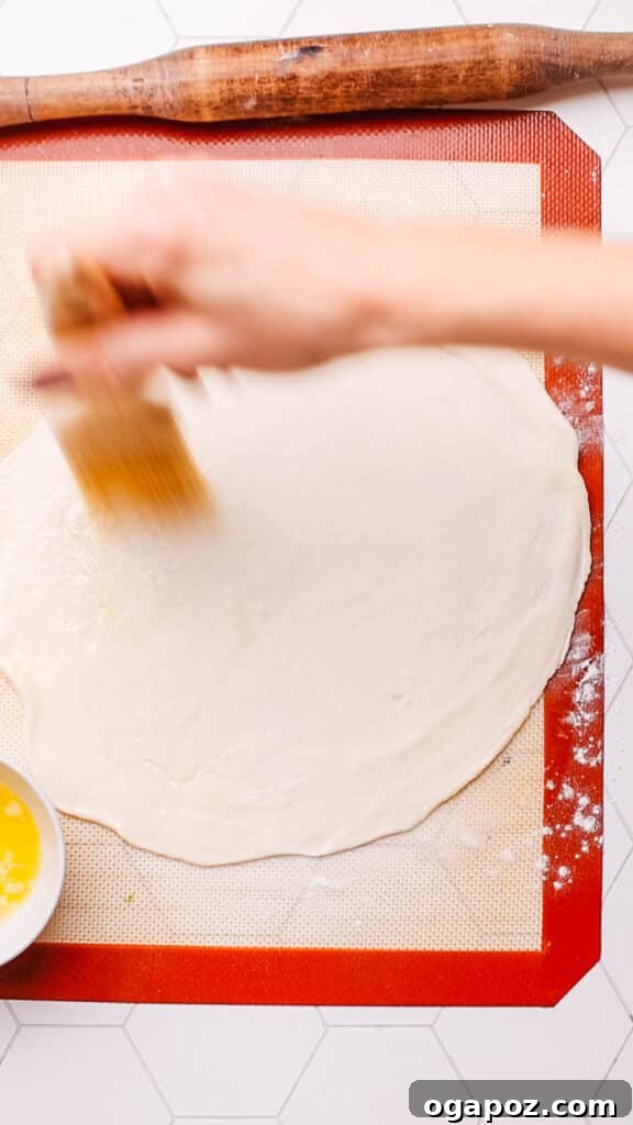 Golden Flaky Paratha Bread 12 Brush paratha dough with melted butter.
