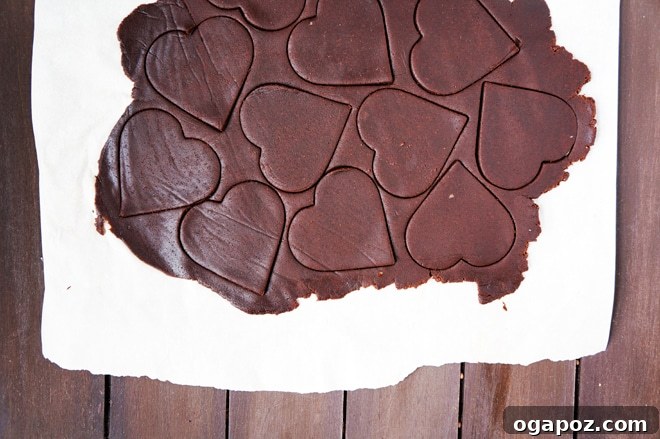 Double Chocolate Fudge Sandwich Cookies 3 Close-up of a chocolate fudge sandwich cookie showing the luscious ganache filling