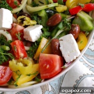 Spiralized Greek Style Salad