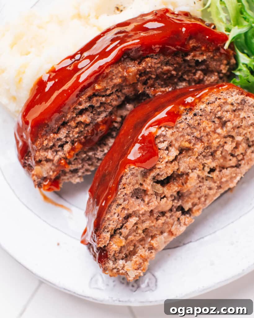 Golden Cornbread Delight 17 Slices of glazed meatloaf on a plate.