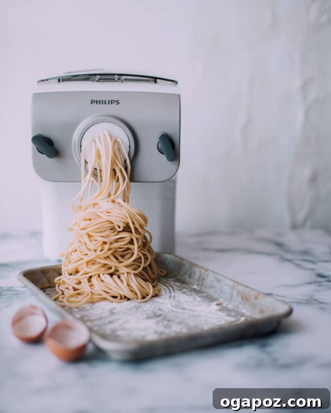 Handcrafted Pasta Perfection 2 Making homemade pasta, dough being kneaded on a wooden surface.
