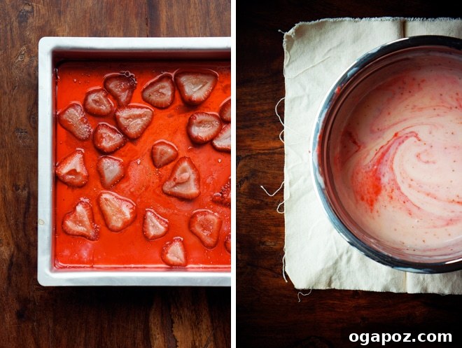 Roasted Strawberry Buttermilk Dream 4 A bowl of creamy homemade ice cream, ready to be churned.