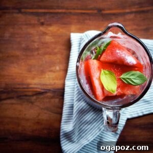 A pitcher of watermelon vodka cocktail.