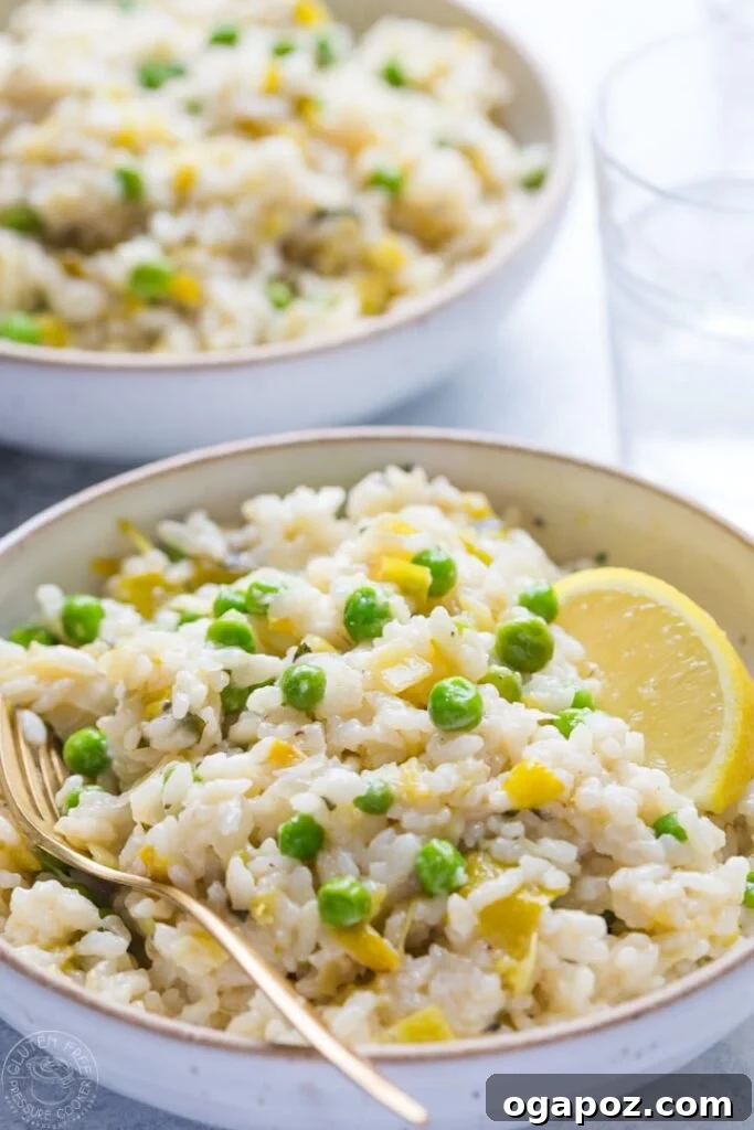 13 Instant Pot Recipes You'll Make Again and Again 7 Creamy Instant Pot Risotto with Leeks, Peas, and Lemon, a vibrant and flavorful vegetarian dish.