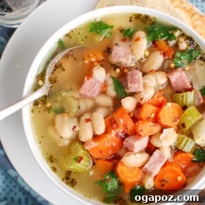 Hearty White Bean and Ham Soup