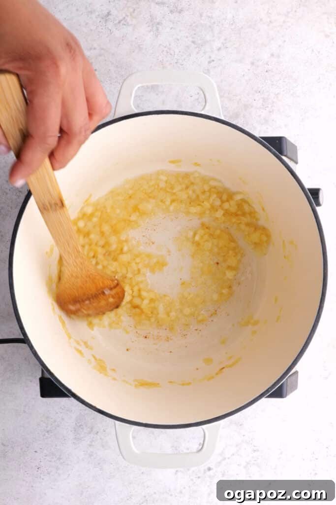 Chicken 65 A Zesty South Indian Classic 4 Frying the onions for Chicken 65
