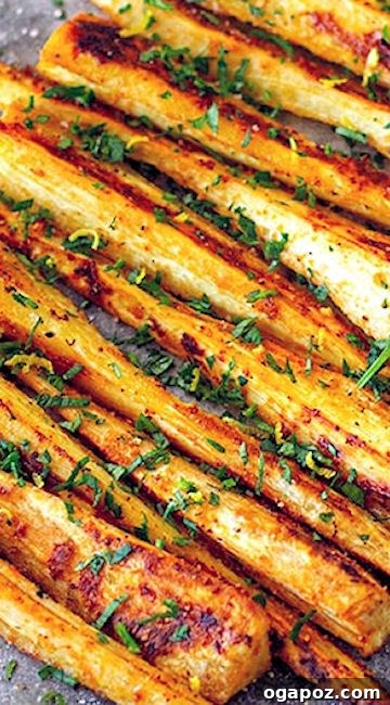 Effortless Healthy Sides for Meatloaf 35 Delicious Choices 27 A healthy meatloaf side featuring golden, spice-roasted parsnips, offering a delicious and nutritious alternative.