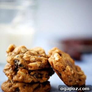 Hermit Cookies stacked up, showing their inviting texture.